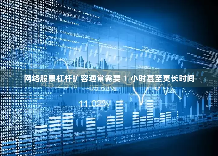 网络股票杠杆扩容通常需要 1 小时甚至更长时间